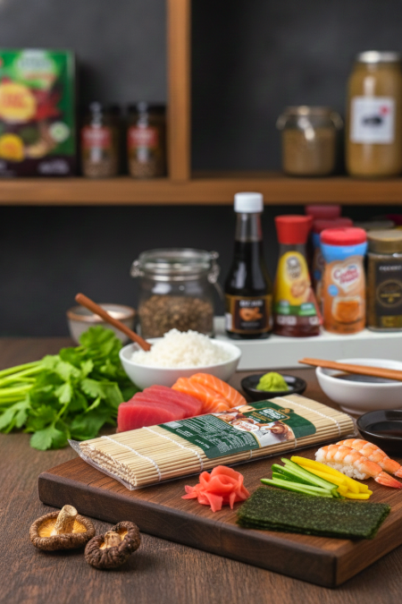 حصيرة لف السوشي