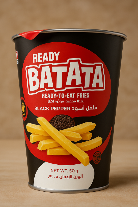 اصابع البطاطا الطبيعية المقرمشة بالفلفل