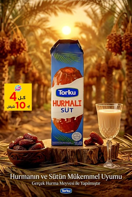 حليب تمر