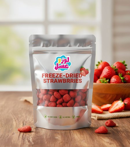 فراولة مجففة بتجميد 1كيلو