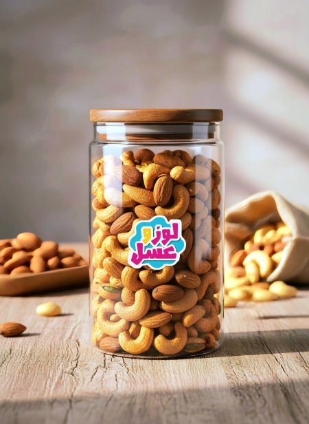 مكسرات لوز وعسل 600غم