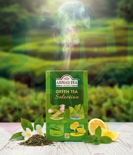 شاي أخضر ليمون ياسمين نعناع