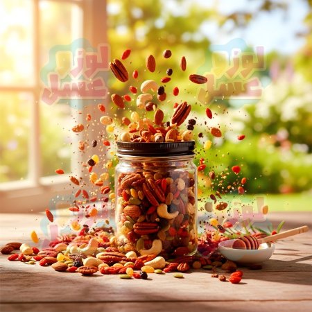 مكسرات وفواكه مجففة مشكلة